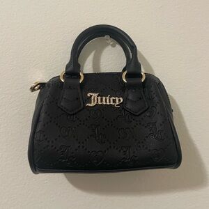 Black Juicy Couture Mini Satchel Handbag